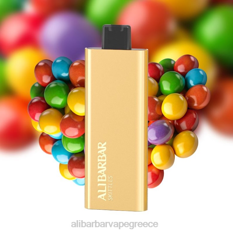 Alibarbar Vape Flavours - Alibarbar Pandora 7000 ατμούς μιας χρήσης 462D60 καραμέλα ουράνιο τόξο