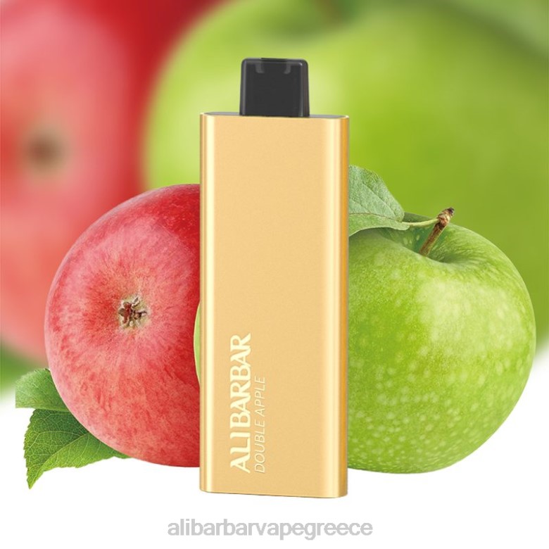 Alibarbar Vape Flavours - Alibarbar Pandora 7000 ατμούς μιας χρήσης 462D66 διπλό μήλο