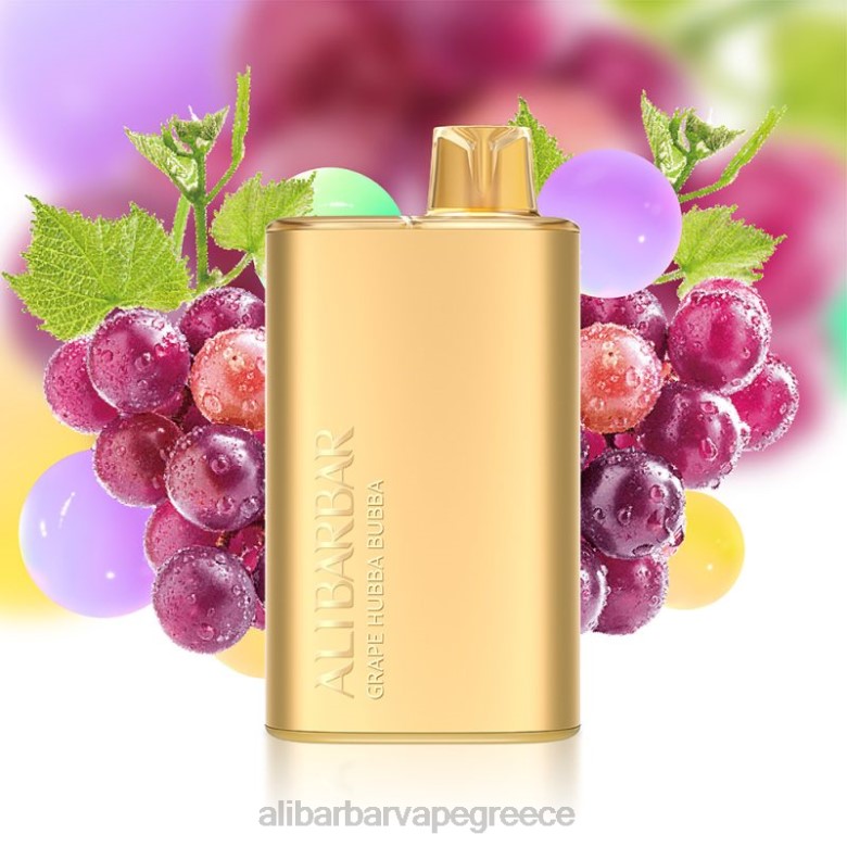 Alibarbar Vape Flavours - Alibarbar Rich 8000 ατμούς μιας χρήσης 462D6 σταφύλι χούμπα μπούμπα