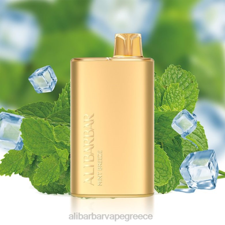 Alibarbar Vape Αθήνα - Alibarbar Rich 8000 ατμούς μιας χρήσης 462D8 μέντα αεράκι