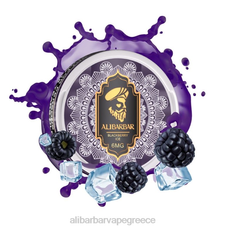 Alibarbar Vape Greece - Alibarbar σακουλάκια νικοτίνης 462D97 πάγος βατόμουρου